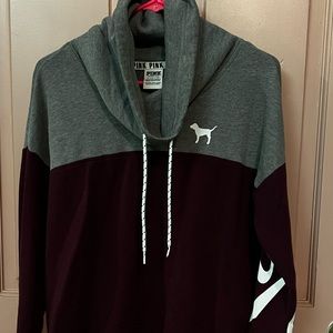 PINK cowl neck sweatshirt